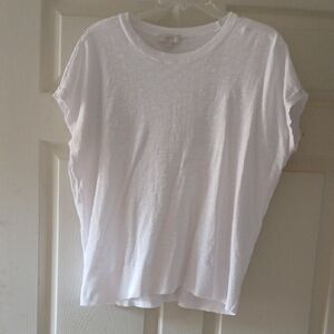 LOFT White Short Sleeve Tee